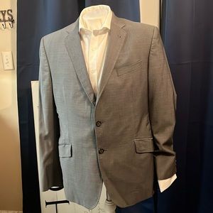 Ted Baker London Grey Plaid Check Jay Slim Fit Men's Blazer 44R.